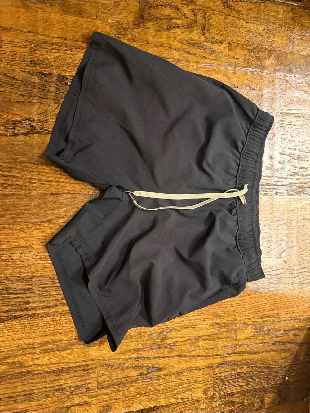 Black Athletic Drawstring Shorts